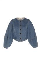 Sea Denim Buttoned Blouse