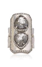 Moda Operandi Sylva & Cie One Of A Kind 18k White Gold And Diamond Ring Size: 7.5