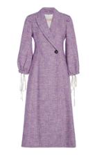 Brock Collection Padova Tie-sleeve Tweed Jacket