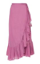 Loup Charmant Ruffle Cotton Wrap Skirt