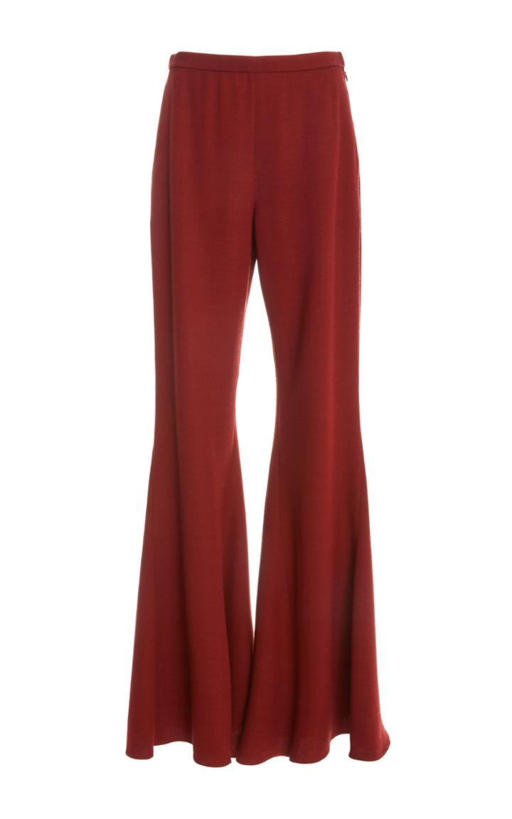 Rosetta Getty Straight Flare Wool Trouser