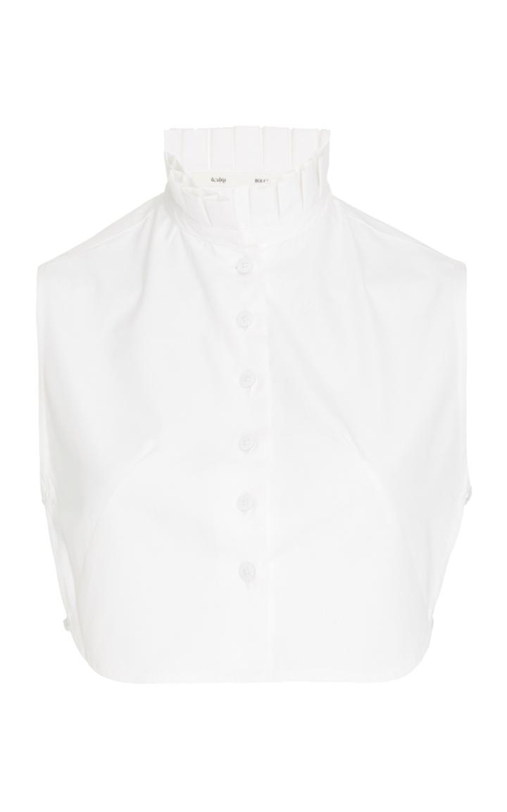 Bouguessa Sleeveless Ruffled Crop Top