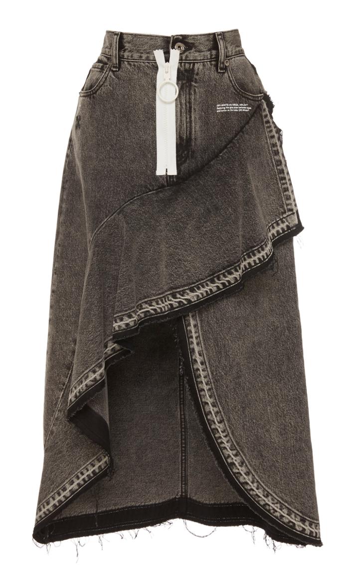 Off-white C/o Virgil Abloh Ruffle Denim Skirt