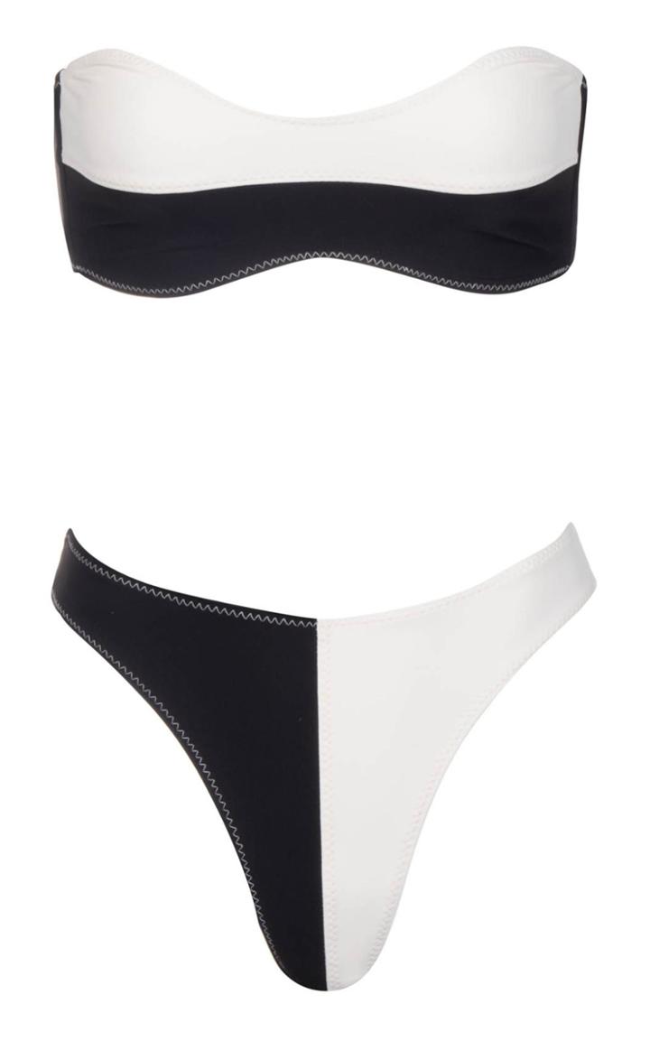 Moda Operandi Matthew Bruch Eva High-cut Colorblock Bikini