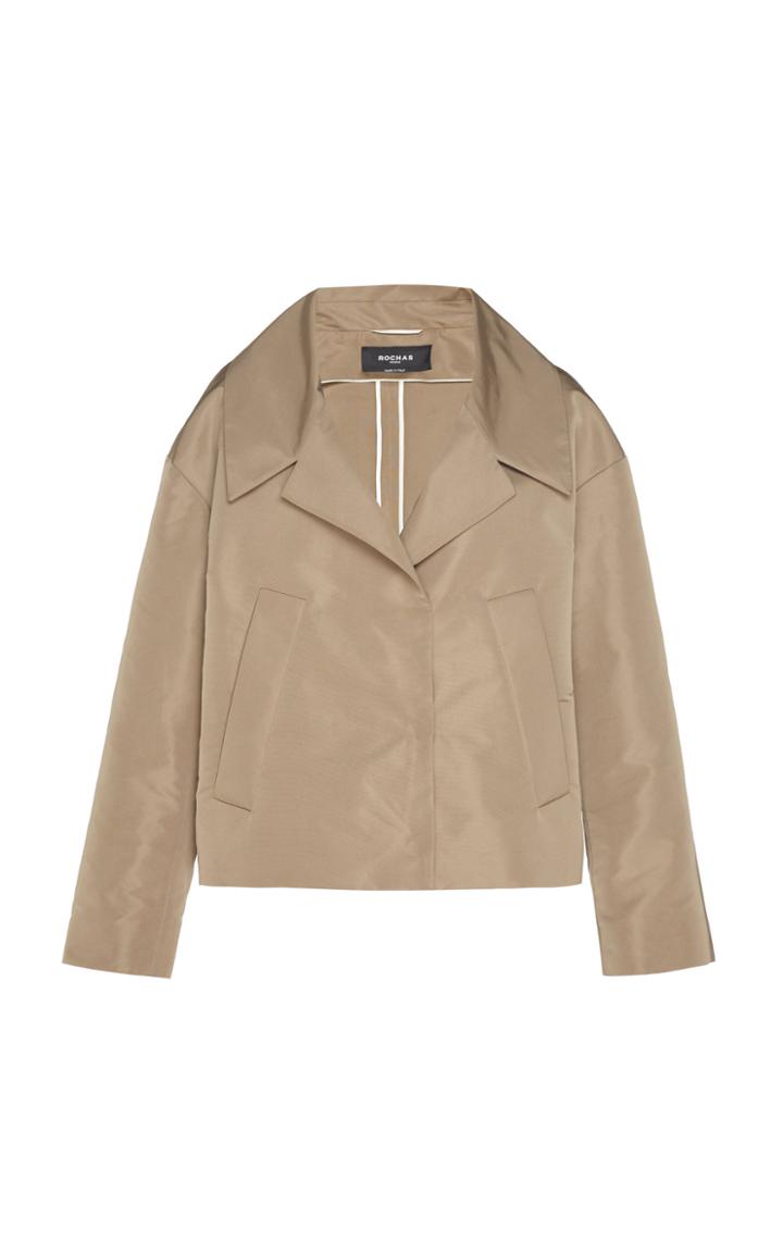 Moda Operandi Rochas Oversized Taffeta Jacket Size: 40