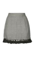 Moda Operandi Escvdo Persea Handwoven Cotton Mini Skirt