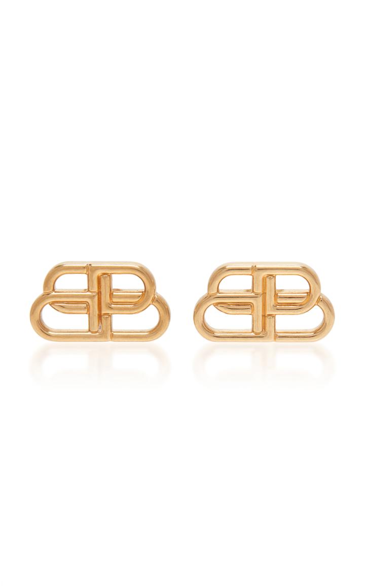 Balenciaga Bb Gold-tone Earrings