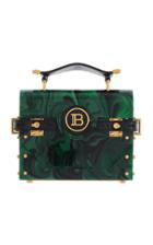 Moda Operandi Balmain Bbuzz Marbled Miniaudiere 17 Plexiglass Top Handle Bag
