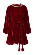 Rhode Resort Embellished Velvet Ella Mini Dress
