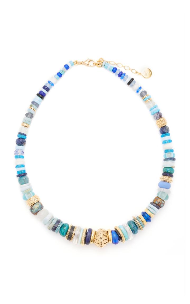 Moda Operandi Gas Bijoux Blue Aloha Necklace