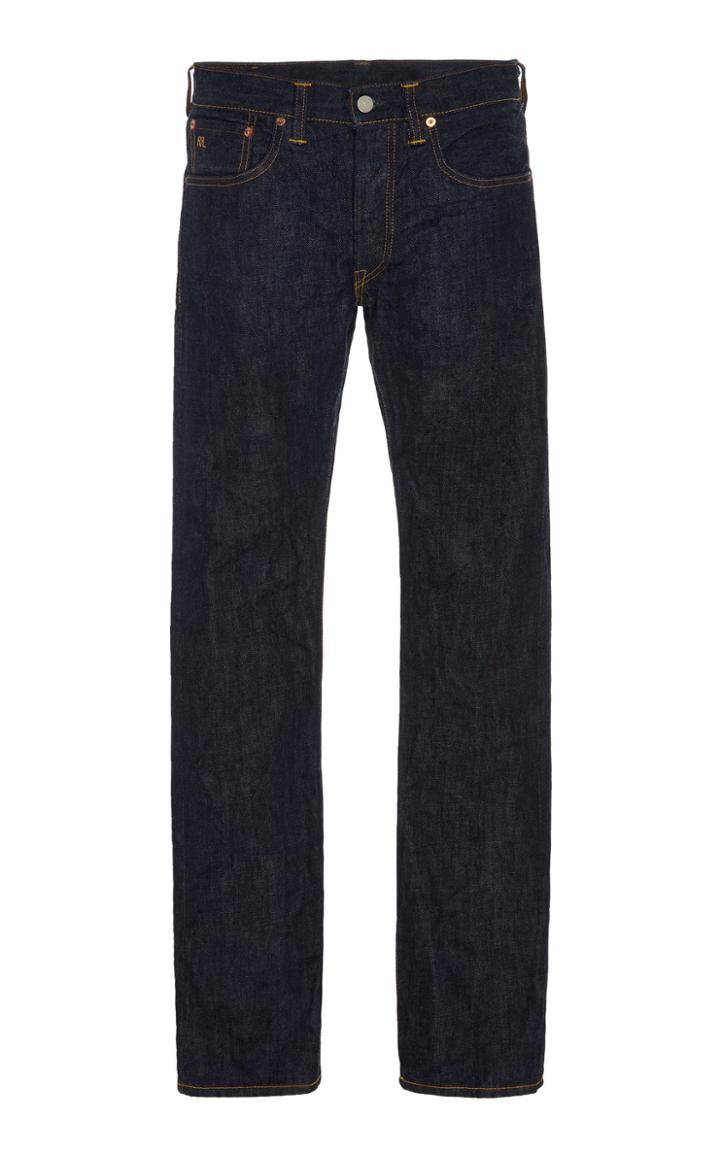 Rrl Mid-rise Selvage Denim Slim-leg Jeans