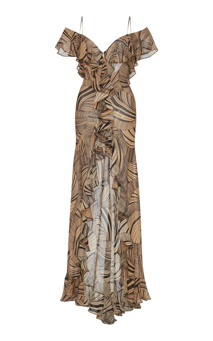 De La Vali Jolene Dizzy Print Dress