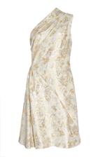 Lanvin One-shoulder Silk-blend Dress