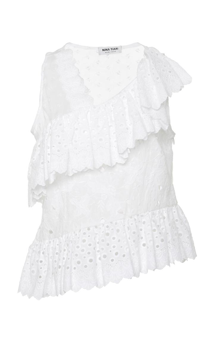 Nina Tiari Patchwork Eyelet Top