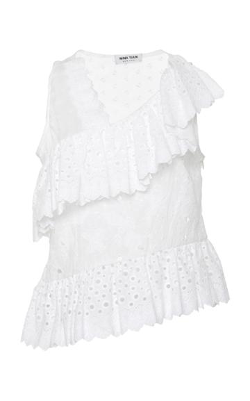 Nina Tiari Patchwork Eyelet Top