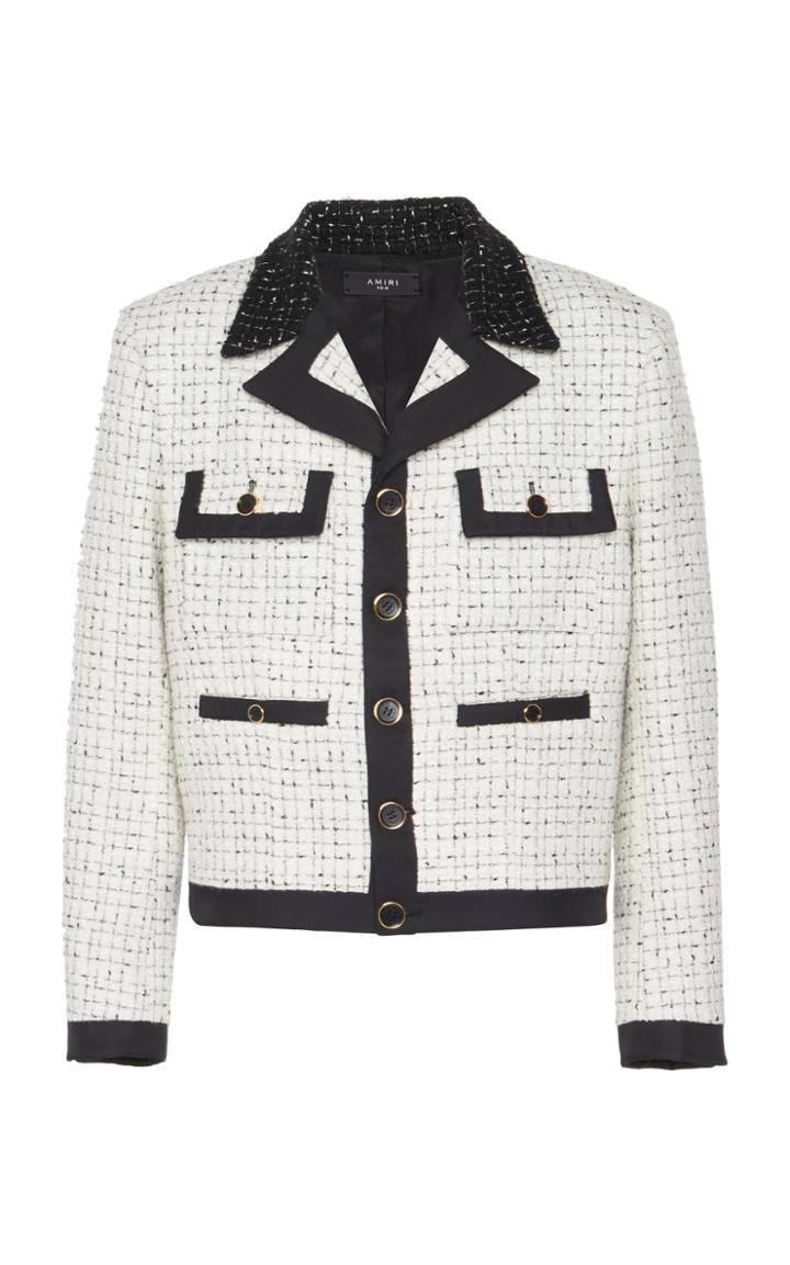 Moda Operandi Amiri Boucle Cropped Jacket