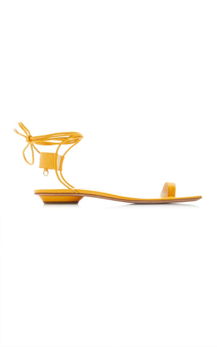 Tibi Shin Leather Sandals