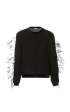 Daniele Carlotta Wool Crepe Feather Sweater