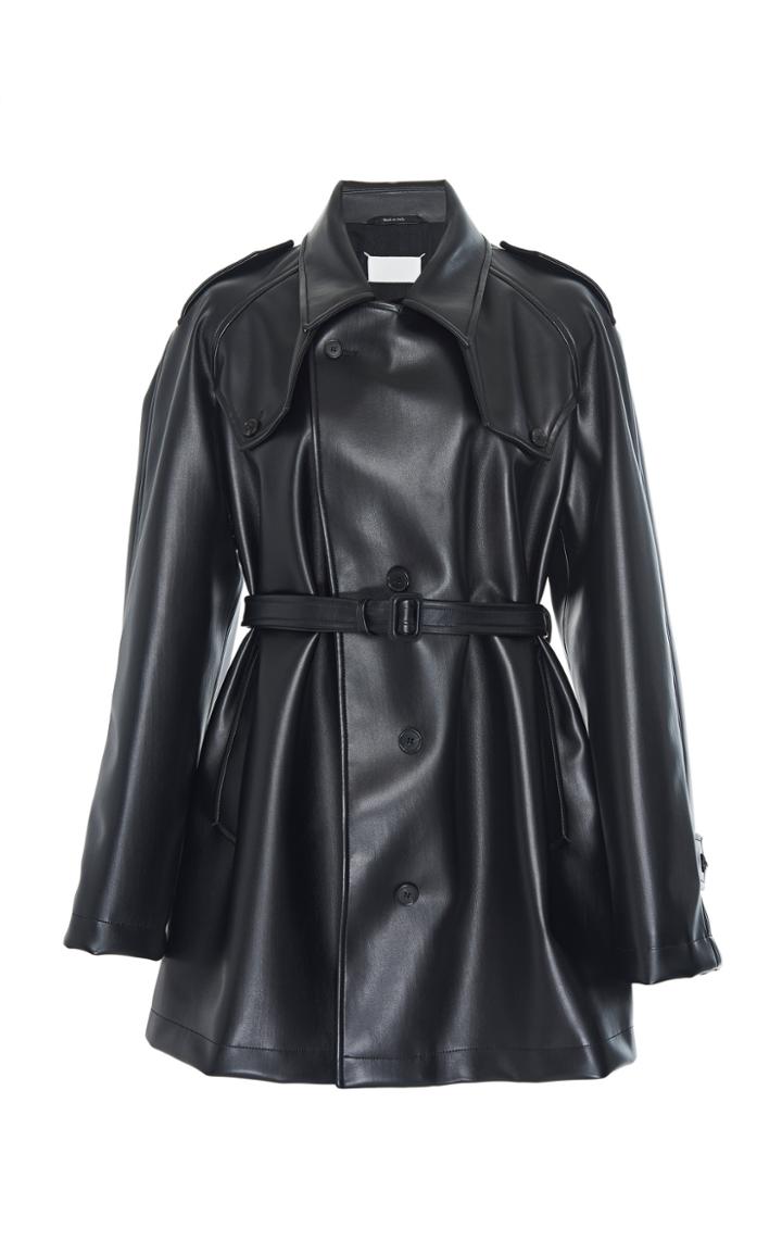 Maison Margiela Faux-leather Trench Coat