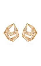 Mike Joseph Yellow Gold Chain Earrings