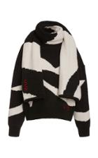 Victoria Victoria Beckham Scarf-detailed Knit Sweater