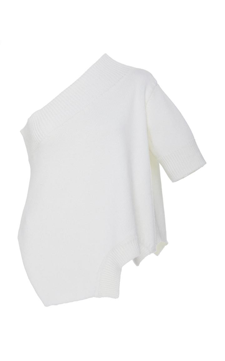 Monse Asymmetric One Shoulder Knit Top