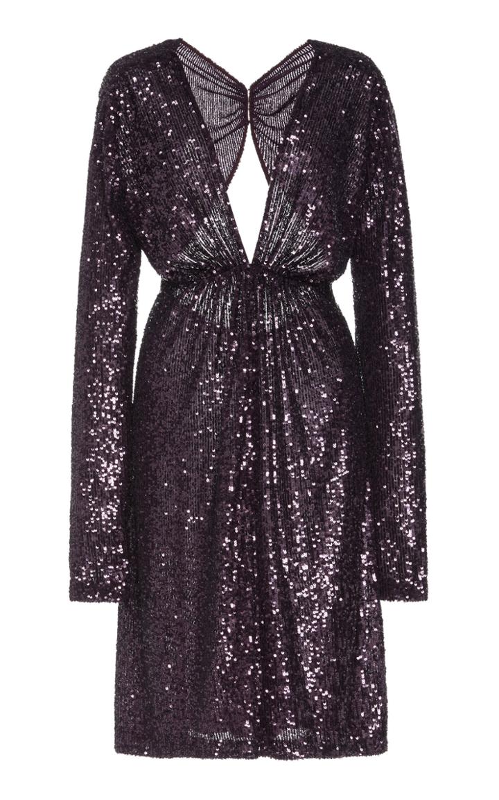 Naeem Khan Sequined Open-back Gown
