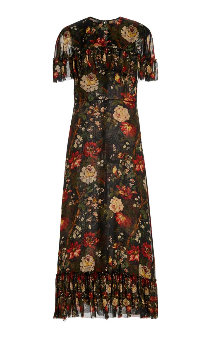 The Vampire's Wife The Bombette Floral-print Georgette Dress