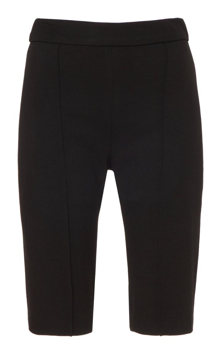 Rosetta Getty Cropped Lambskin Flared Pants