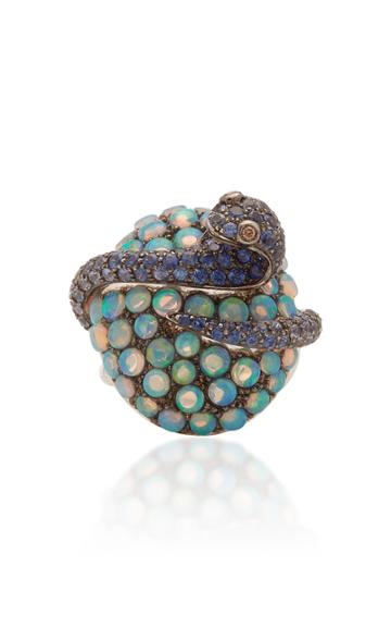 Wendy Yue Opal And Champagne Diamond Ring
