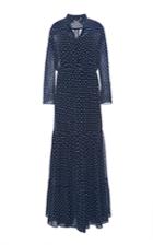 Saloni Alexia Long Sleeved Maxi Dress