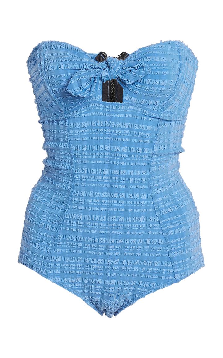 Lisa Marie Fernandez Poppy Bandeau Cutout Swimsuit