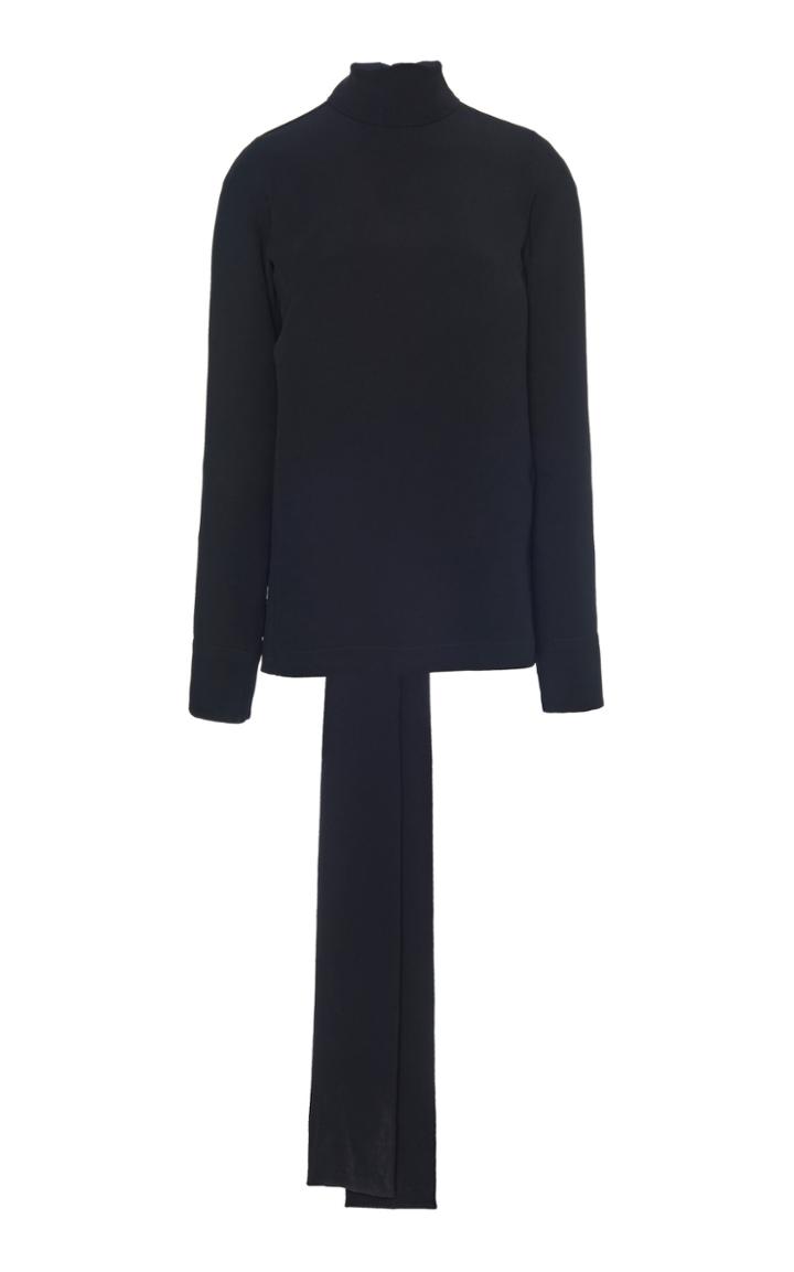 Moda Operandi N21 Scarf-detailed Turtleneck Crepe Top Size: 36
