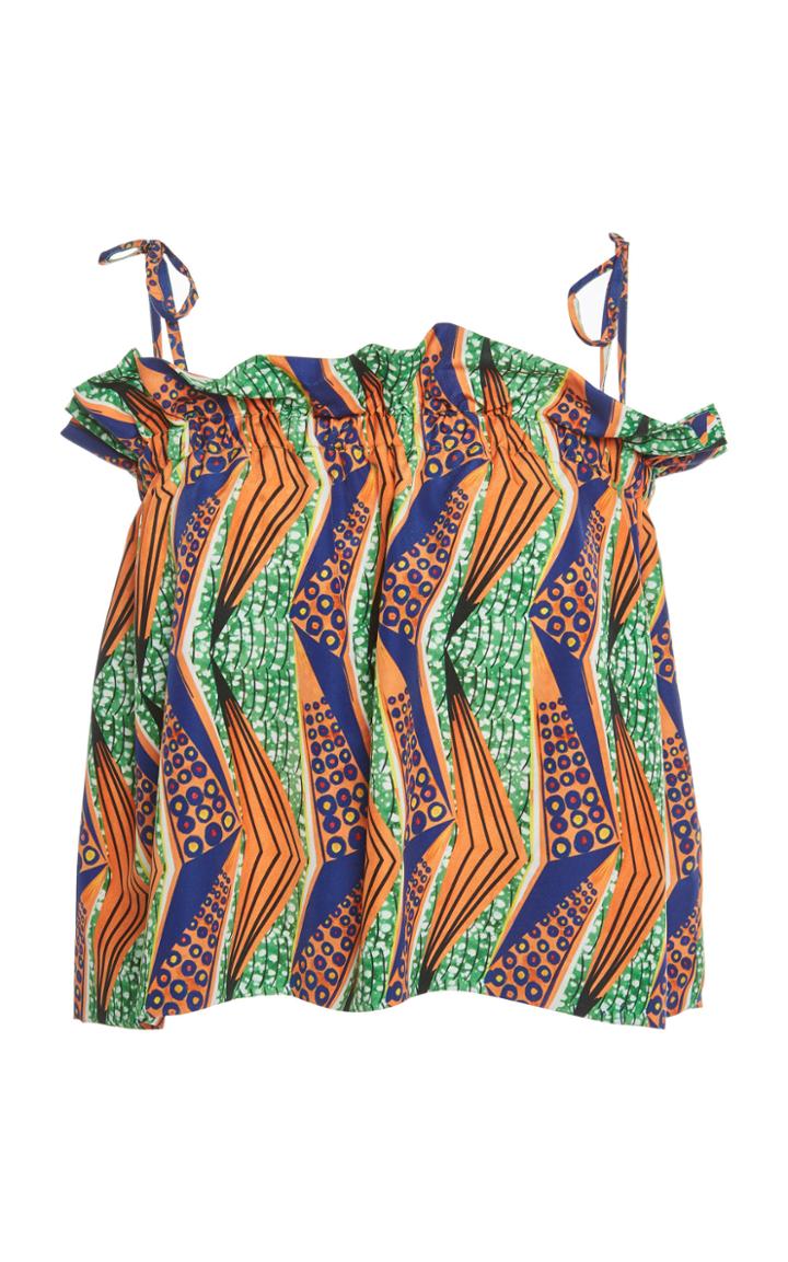 Stella Jean Printed Crop Top