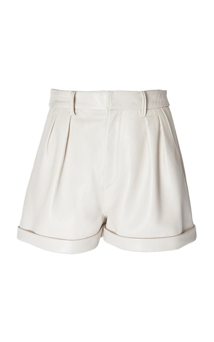 Isabel Marant Fabot High-waisted Leather Shorts