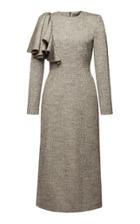 Lake Studio Fitted Wool Midi Dress