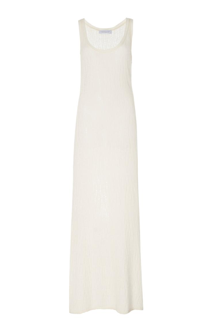 Gabriela Hearst Lissa Mesh Cashmere Silk Maxi Dress