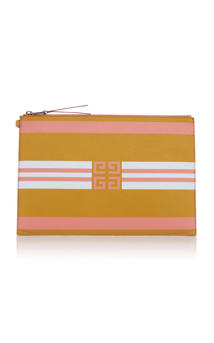 Givenchy Logo-printed Textured-leather Pouch