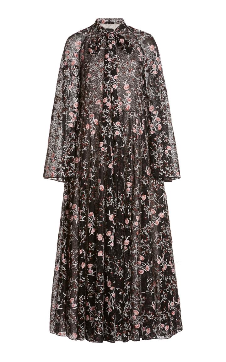 Moda Operandi Giambattista Valli Draped Floral Midi Dress