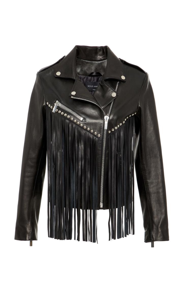 Nour Hammour Navajo Leather Jacket