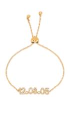 Moda Operandi Ef Collection 14k Gold Diamond Custom Date Bolo Bracelet