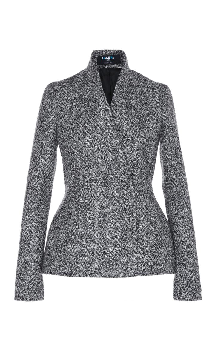 Paule Ka Tweed Peplum Jacket