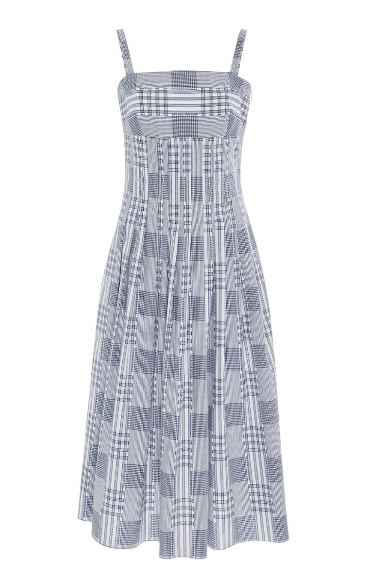 Rosetta Getty M'o Exclusive Pleated Camisole Dress