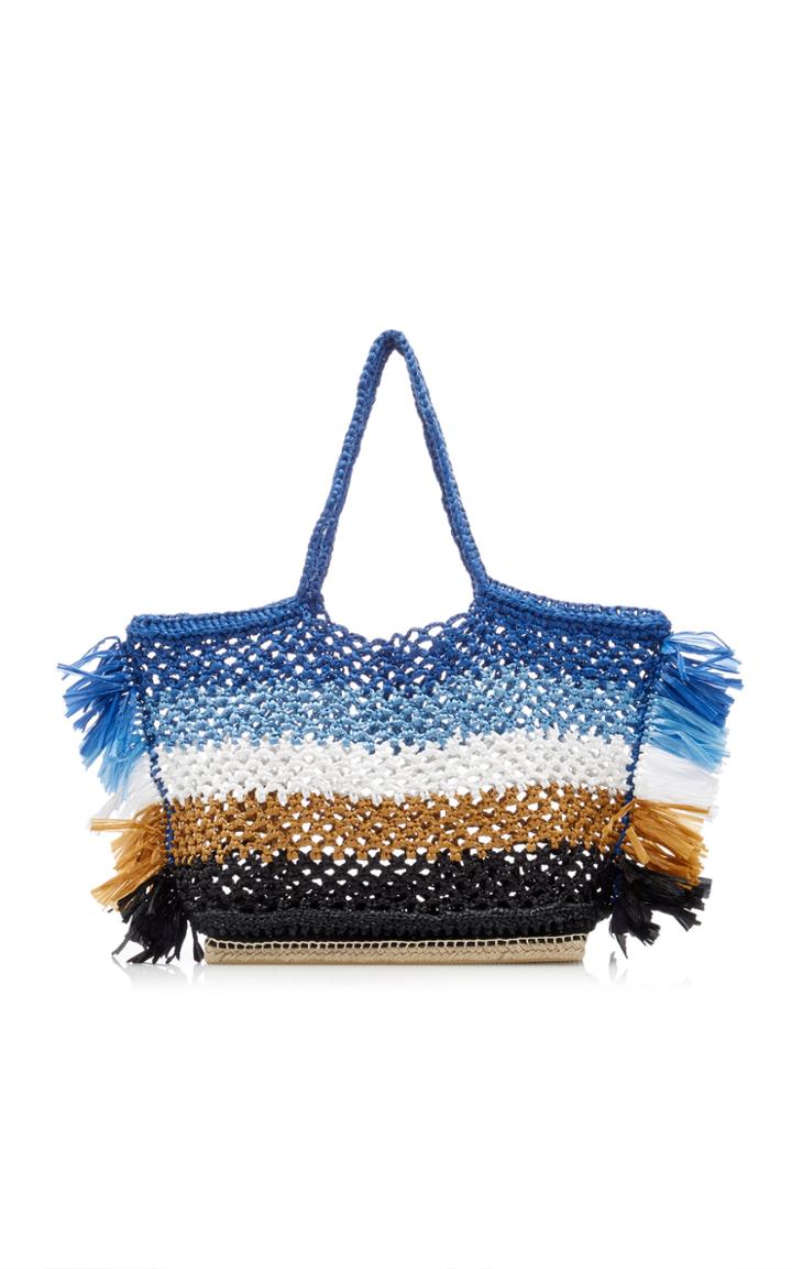 Altuzarra Espadrille Large Striped Raffia Tote