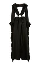 Moda Operandi Cult Gaia Kaia Cutout Satin Gown