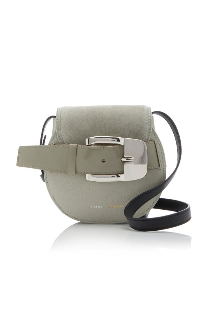 Moda Operandi Proenza Schouler Mini Buckle Leather And Sued Crossbody