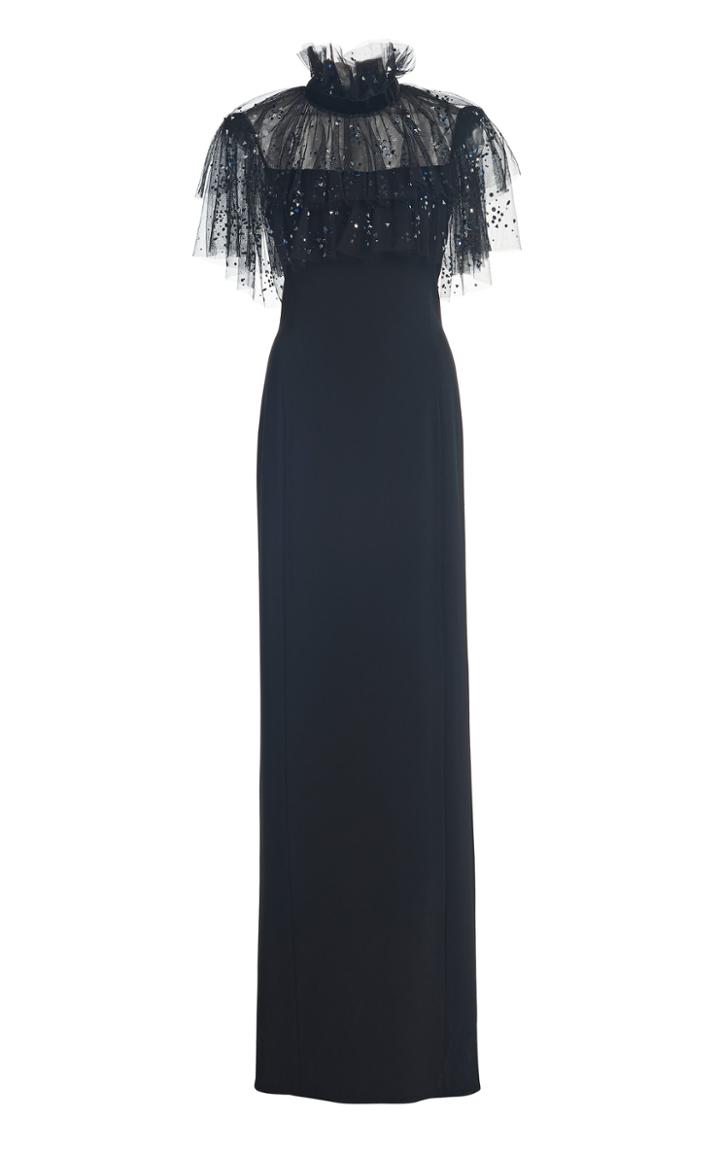 Moda Operandi Jenny Packham Ruffle-embellished Crepe Dress