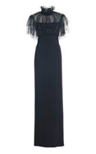 Moda Operandi Jenny Packham Ruffle-embellished Crepe Dress