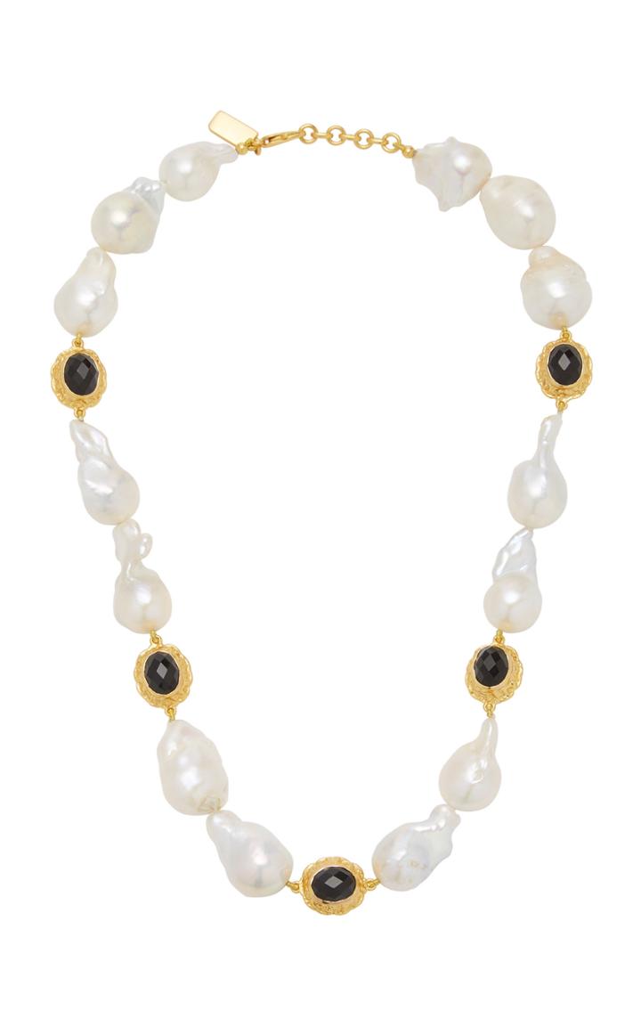Valre Dolce Vita Gold-plated, Pearl And Onyx Necklace