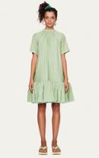 Moda Operandi Stine Goya Wendy Puff Hem Sage Dress Size: Xl